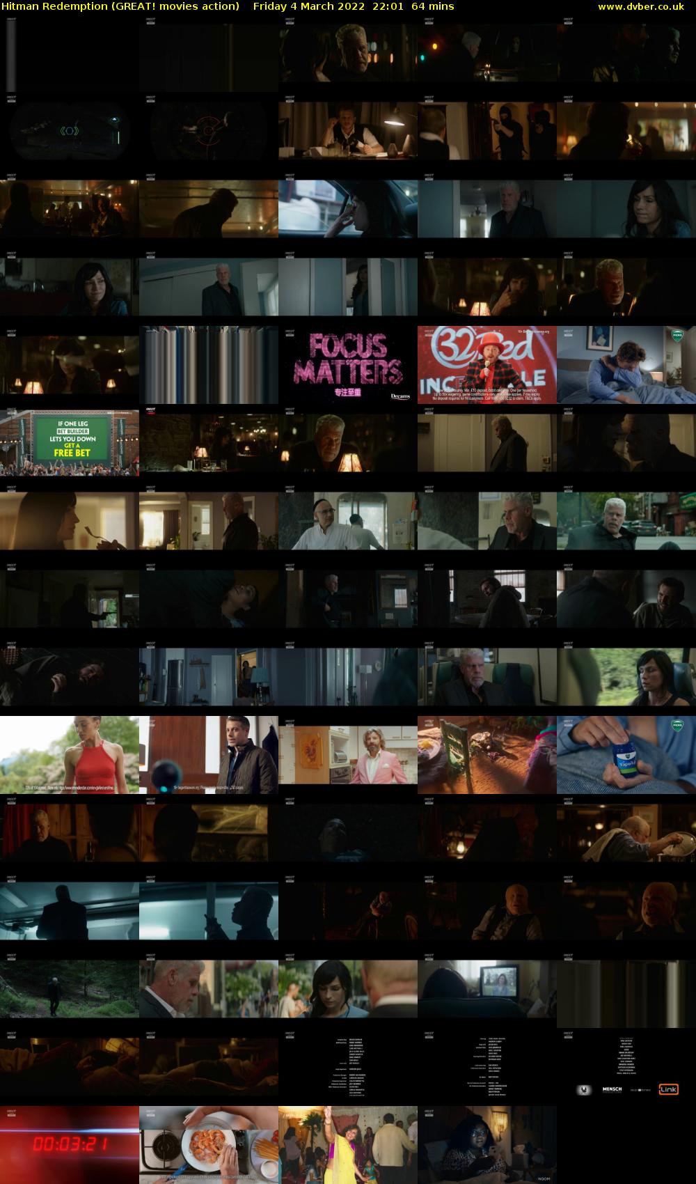 Hitman Redemption (GREAT! movies action) Friday 4 March 2022 22:01 - 23:05