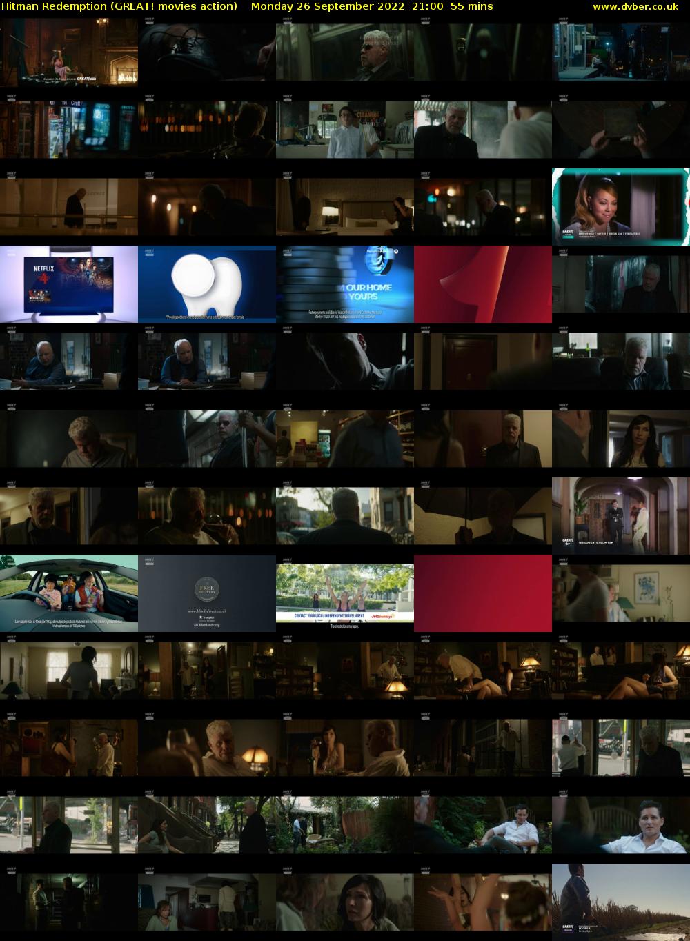 Hitman Redemption (GREAT! movies action) Monday 26 September 2022 21:00 - 21:55