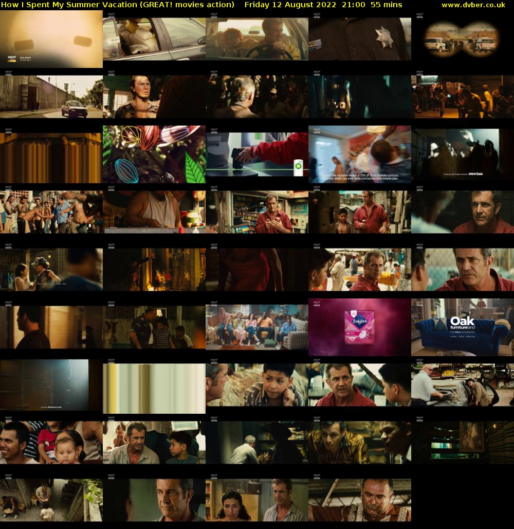 How I Spent My Summer Vacation (GREAT! movies action) Friday 12 August 2022 21:00 - 21:55