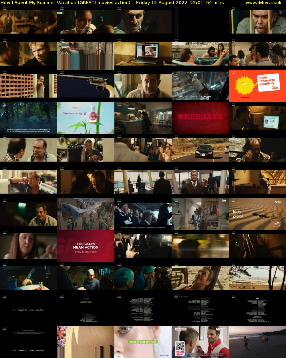How I Spent My Summer Vacation (GREAT! movies action) Friday 12 August 2022 22:01 - 23:05
