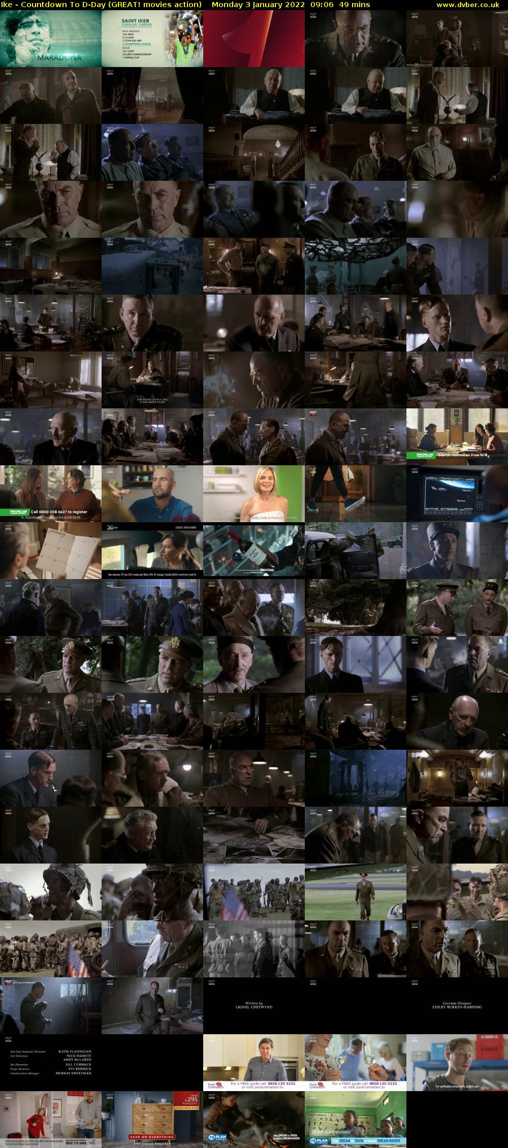Ike - Countdown To D-Day (GREAT! movies action) Monday 3 January 2022 09:06 - 09:55