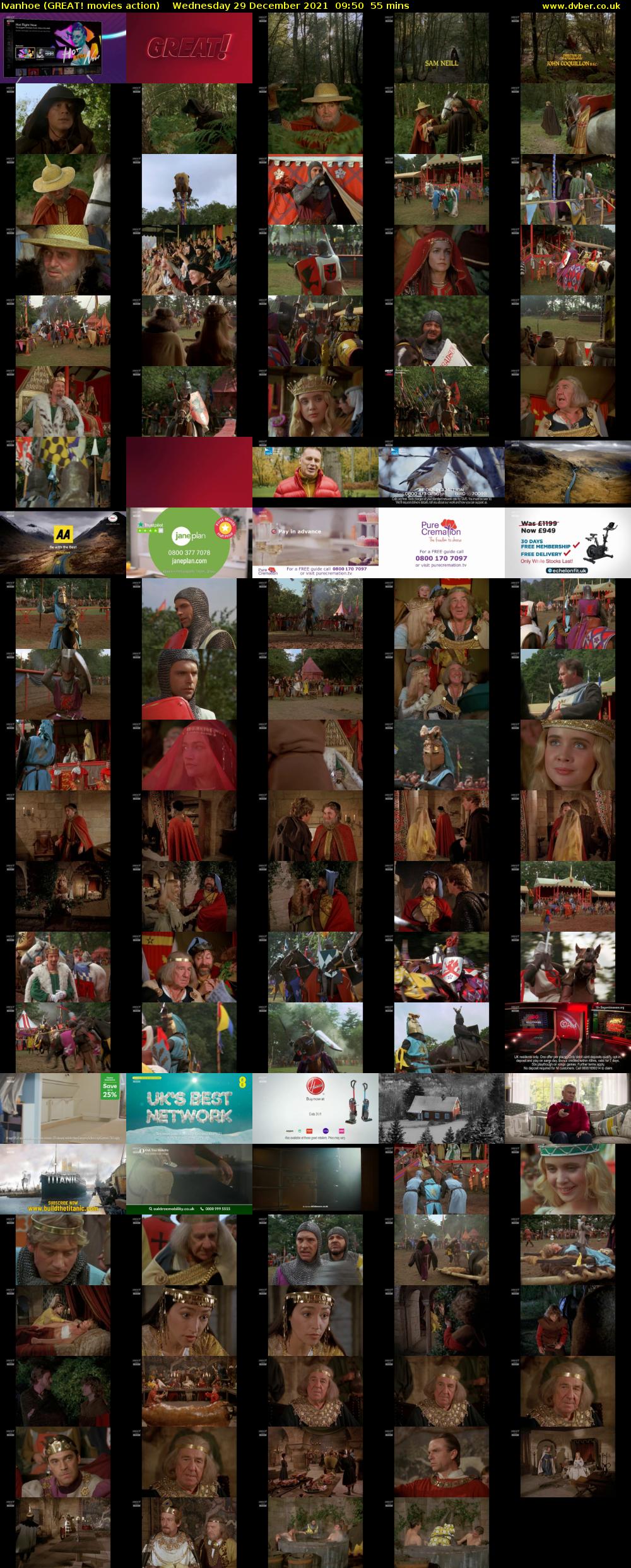 Ivanhoe (GREAT! movies action) Wednesday 29 December 2021 09:50 - 10:45