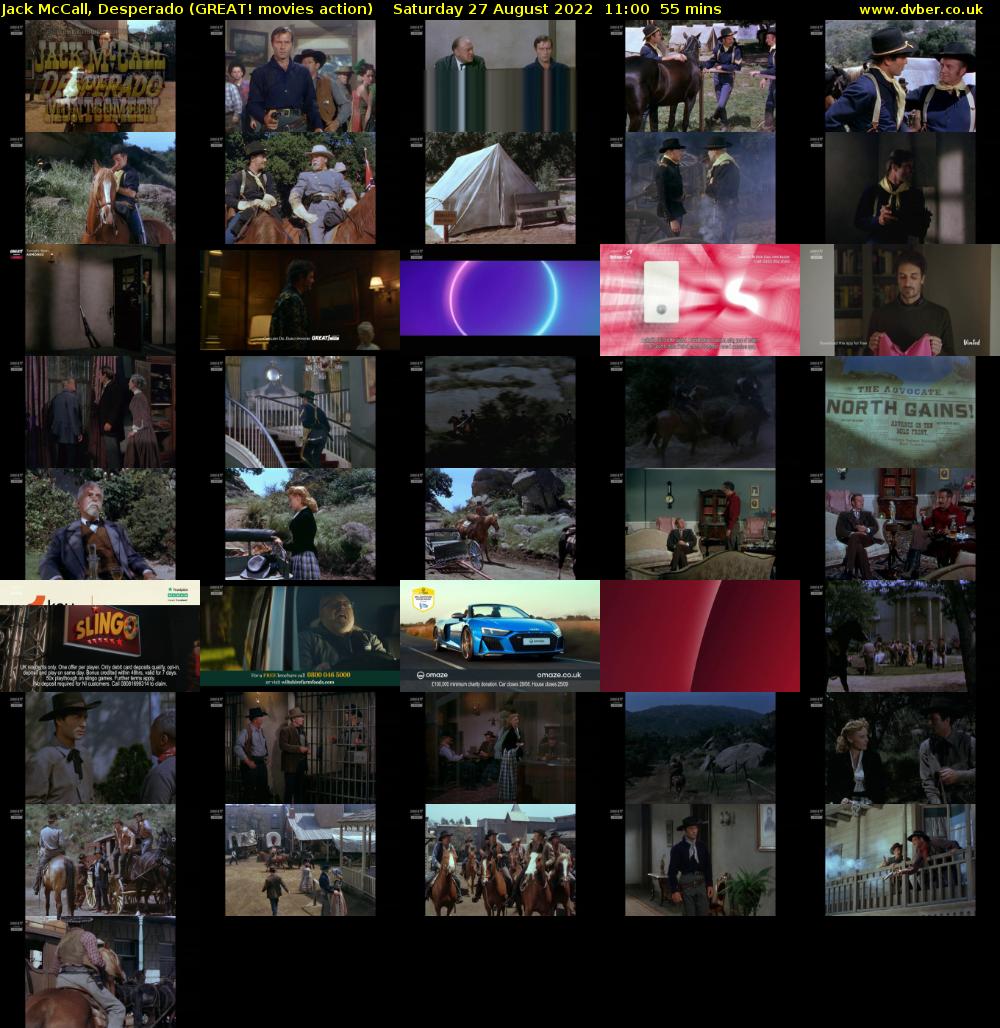 Jack McCall, Desperado (GREAT! movies action) Saturday 27 August 2022 11:00 - 11:55