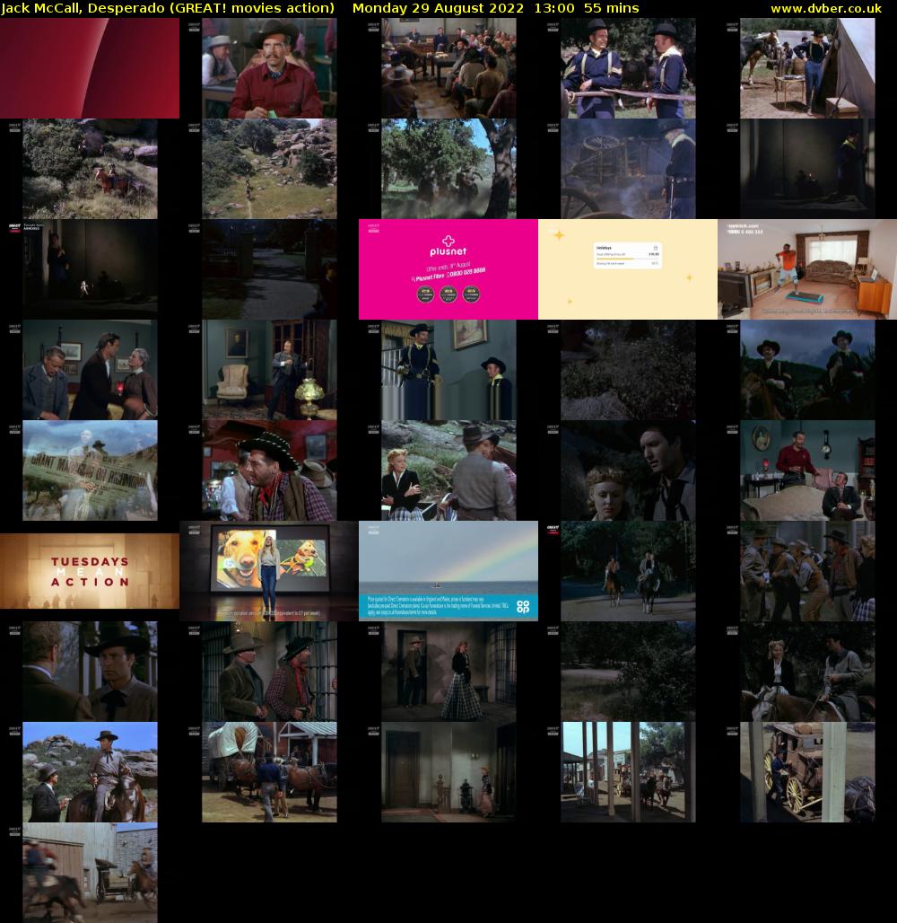 Jack McCall, Desperado (GREAT! movies action) Monday 29 August 2022 13:00 - 13:55