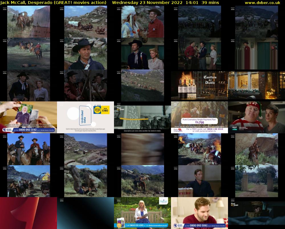 Jack McCall, Desperado (GREAT! movies action) Wednesday 23 November 2022 14:01 - 14:40