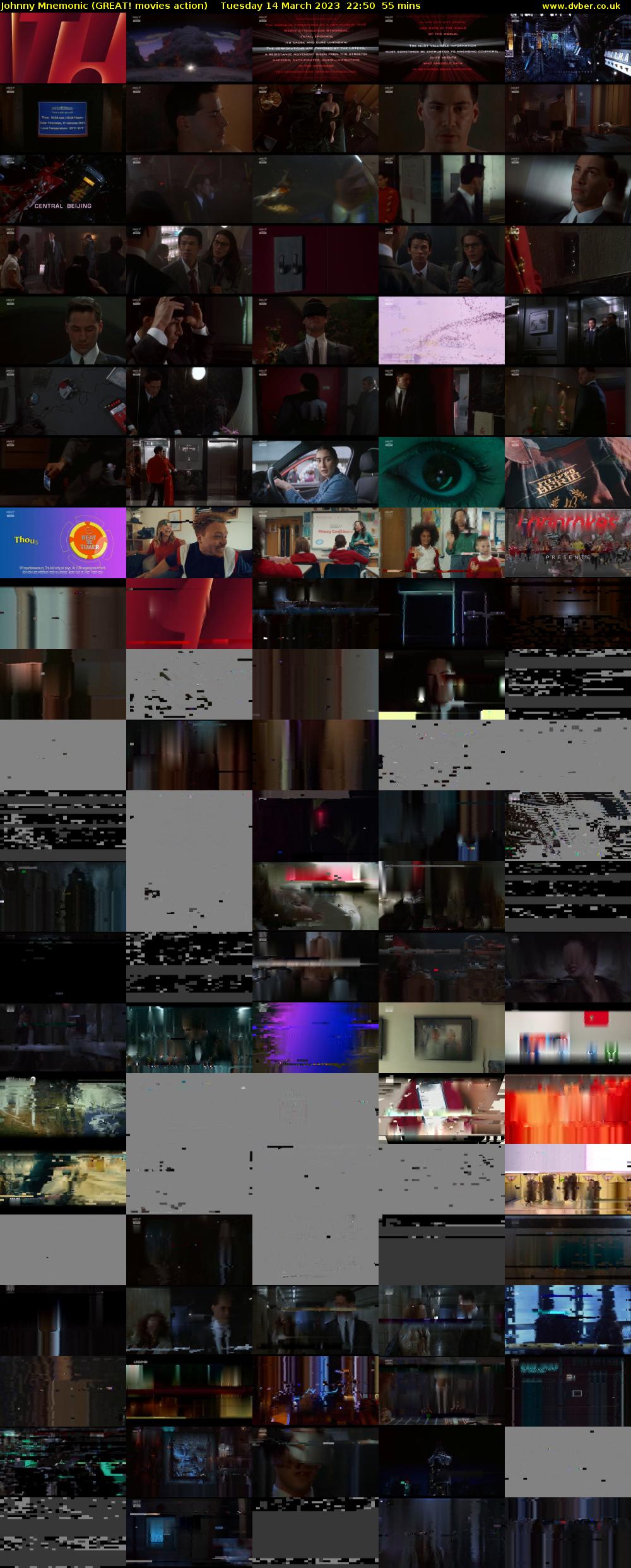 Johnny Mnemonic (GREAT! movies action) Tuesday 14 March 2023 22:50 - 23:45