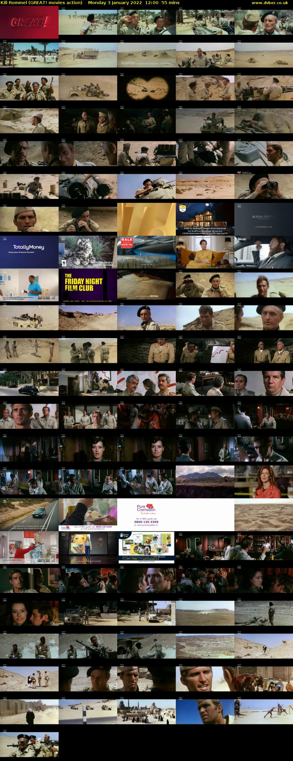 Kill Rommel (GREAT! movies action) Monday 3 January 2022 12:00 - 12:55