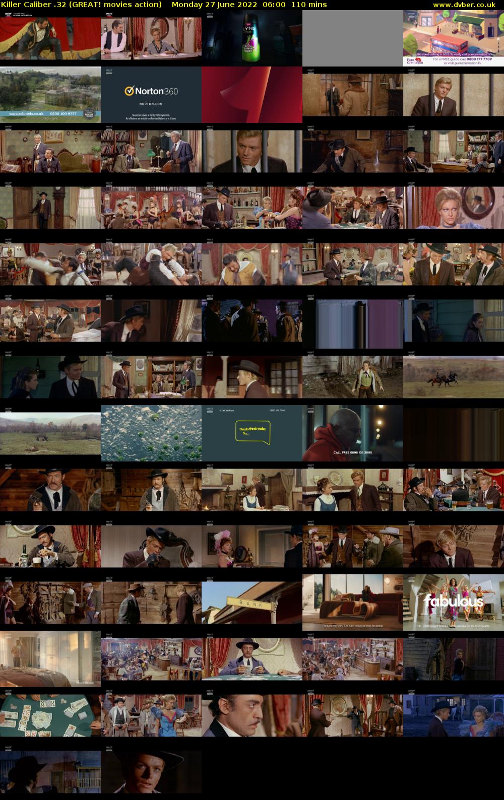 Killer Caliber .32 (GREAT! movies action) Monday 27 June 2022 06:00 - 07:50