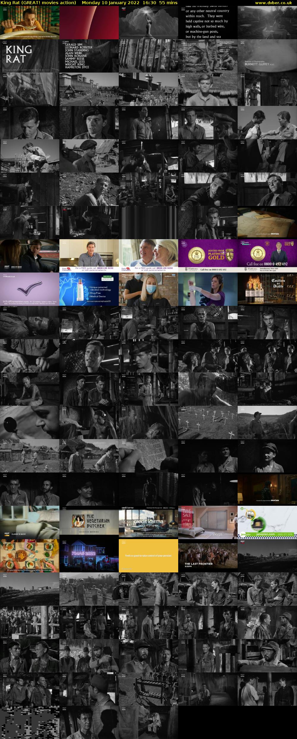 King Rat (GREAT! movies action) Monday 10 January 2022 16:30 - 17:25