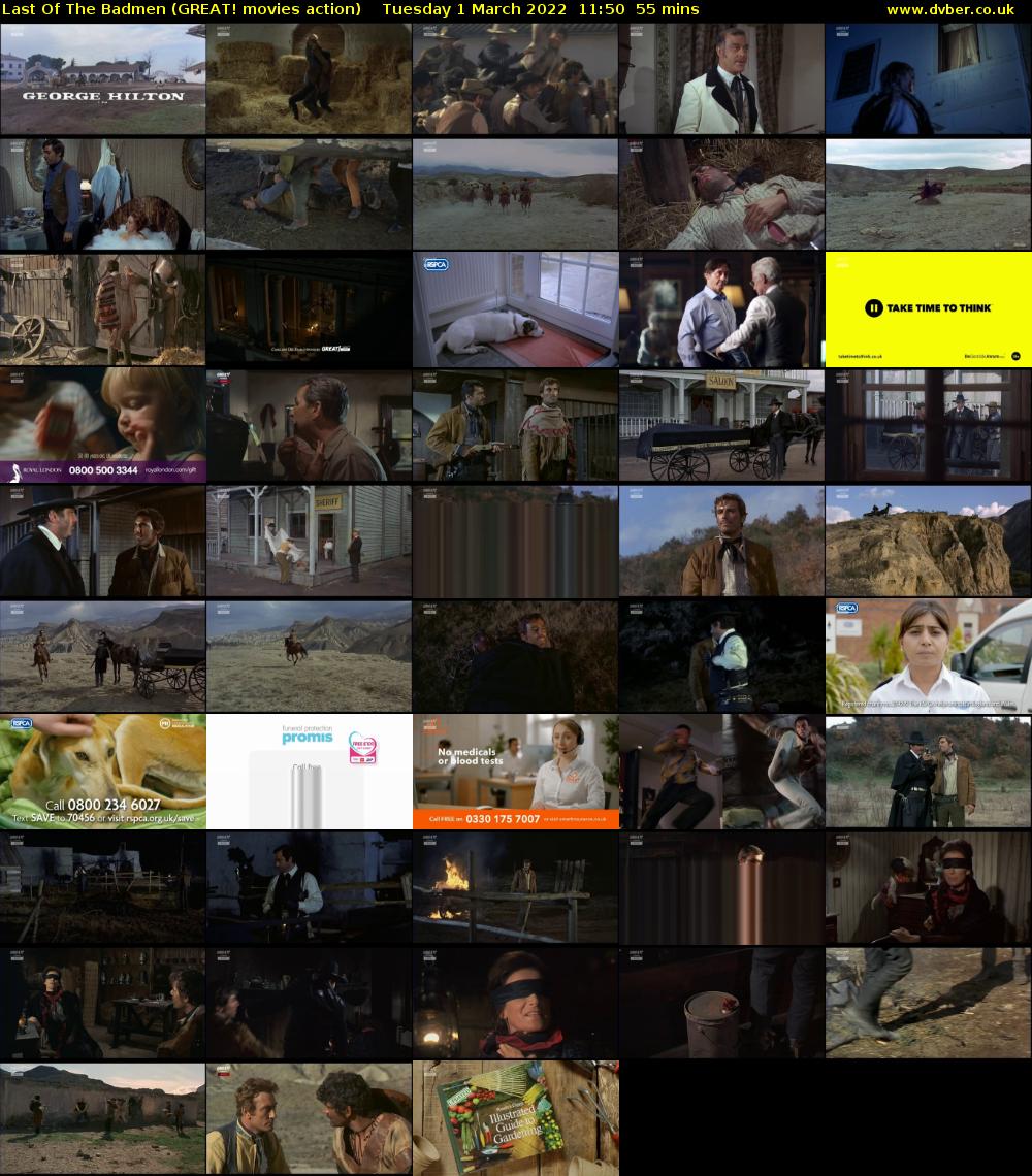 Last Of The Badmen (GREAT! movies action) Tuesday 1 March 2022 11:50 - 12:45