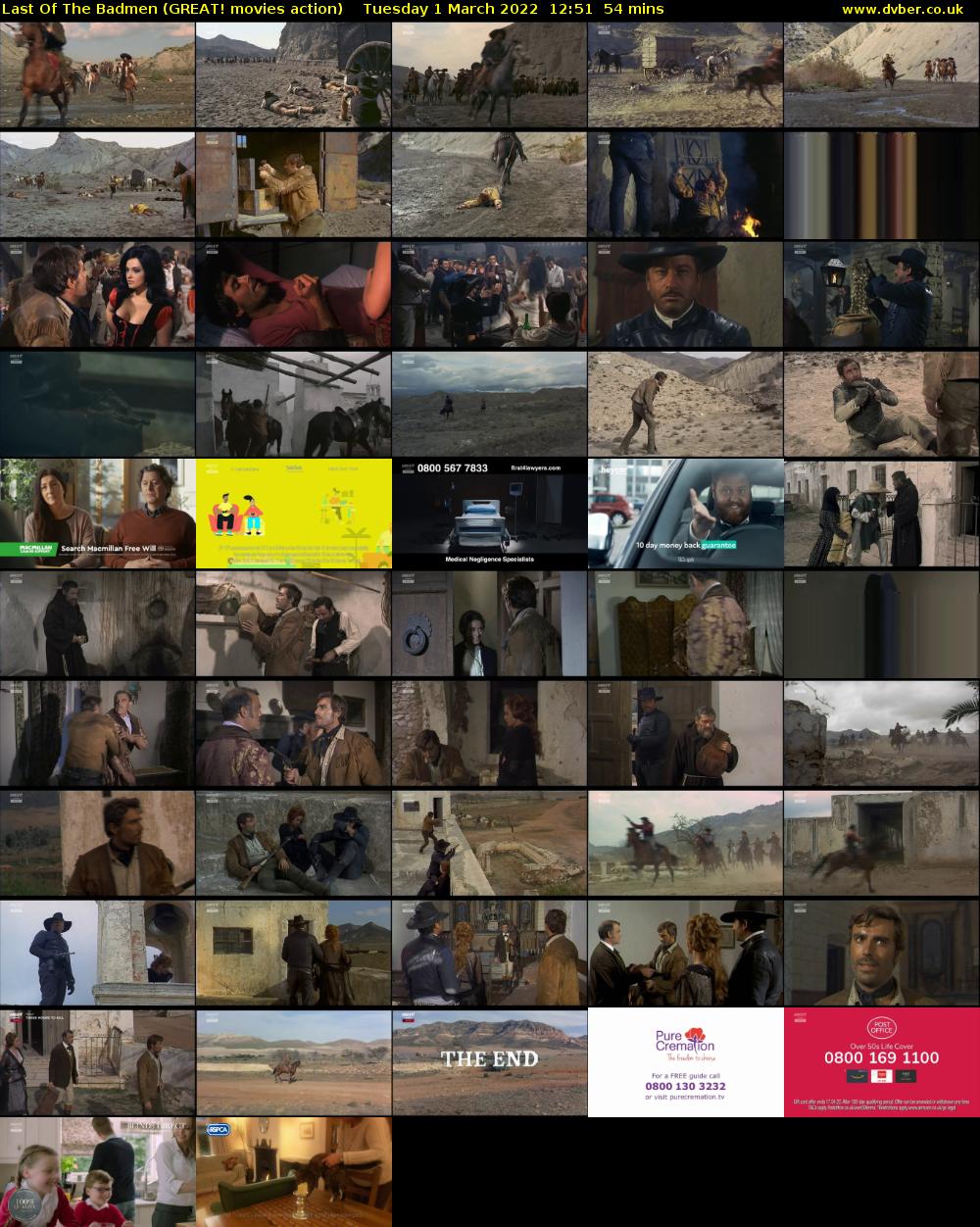 Last Of The Badmen (GREAT! movies action) Tuesday 1 March 2022 12:51 - 13:45