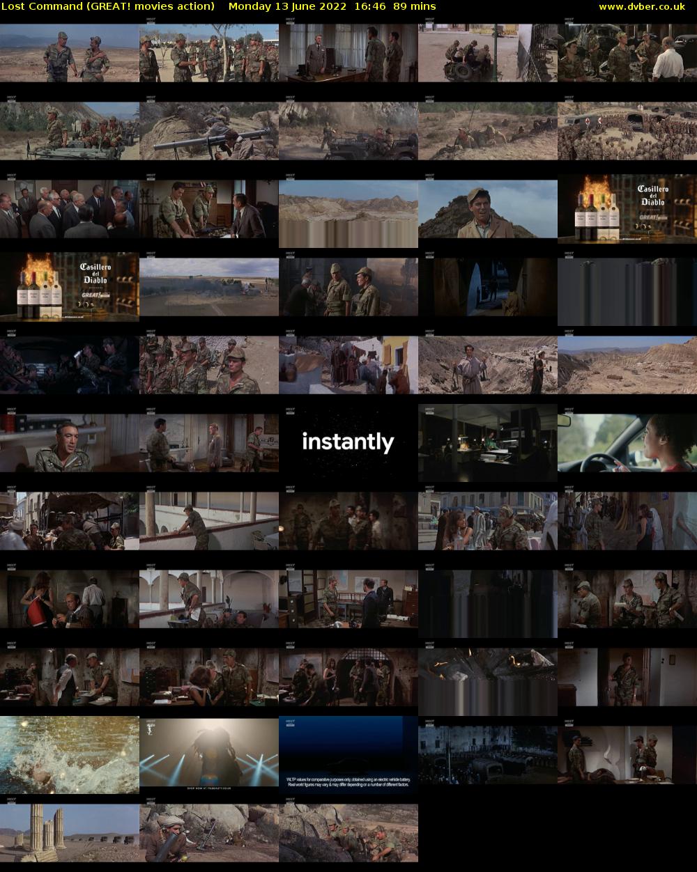 Lost Command (GREAT! movies action) Monday 13 June 2022 16:46 - 18:15