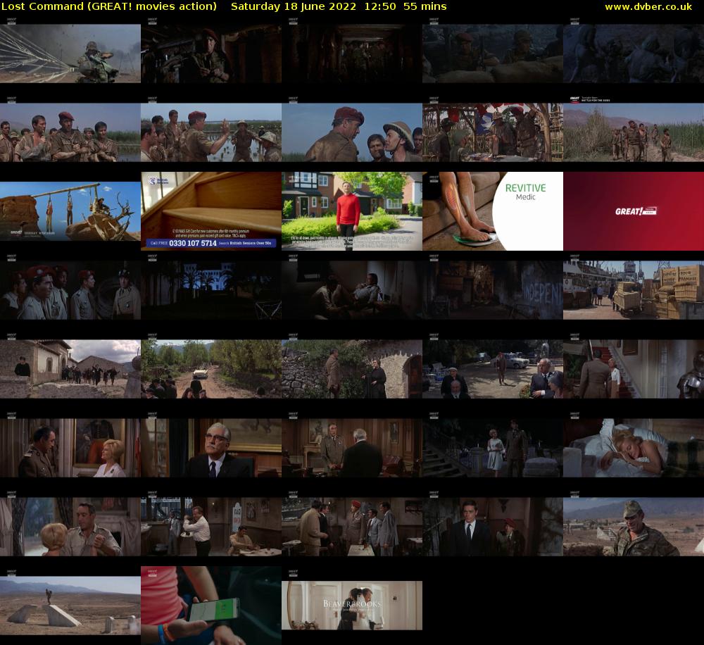 Lost Command (GREAT! movies action) Saturday 18 June 2022 12:50 - 13:45