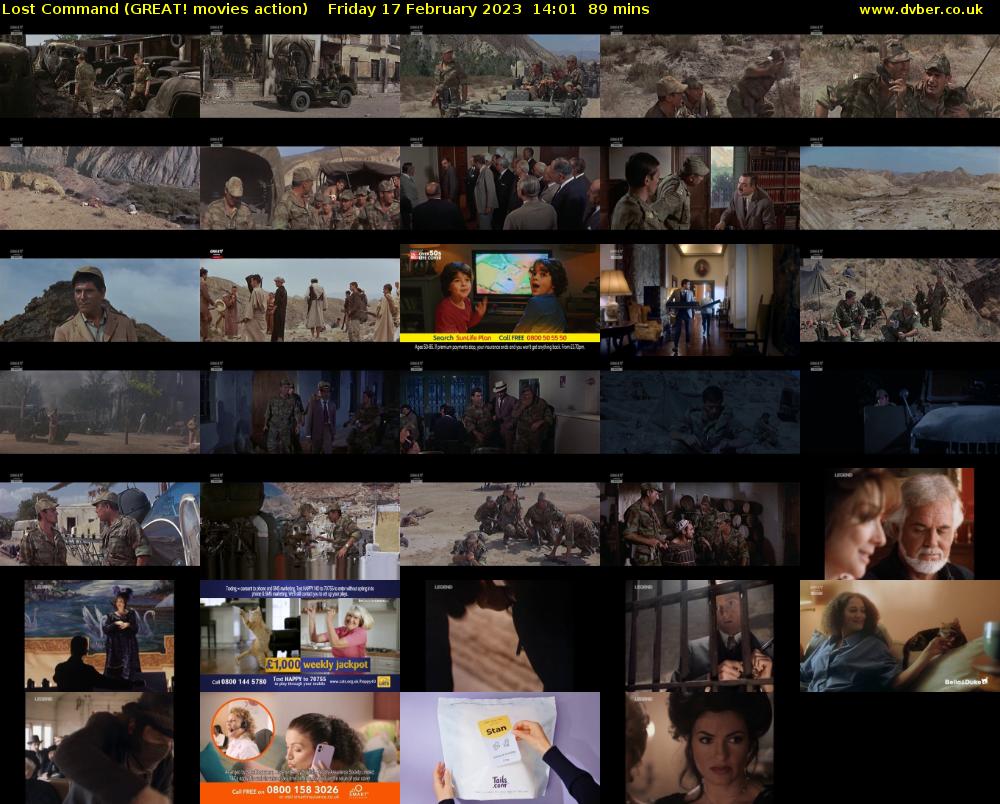 Lost Command (GREAT! movies action) Friday 17 February 2023 14:01 - 15:30
