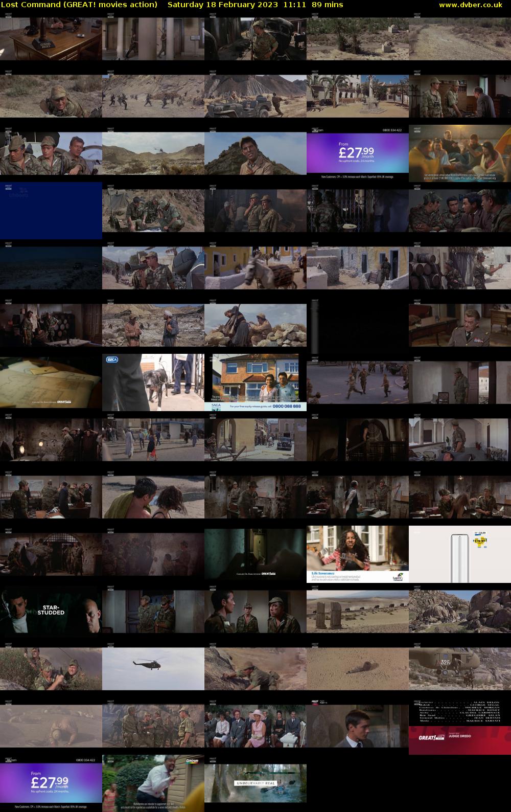 Lost Command (GREAT! movies action) Saturday 18 February 2023 11:11 - 12:40