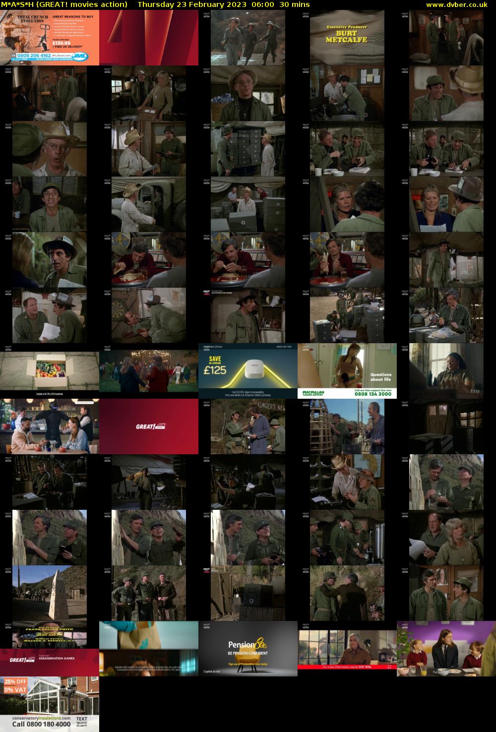 M*A*S*H (GREAT! movies action) Thursday 23 February 2023 06:00 - 06:30