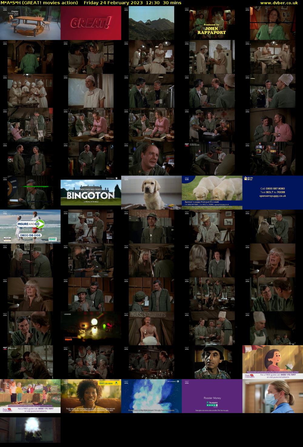 M*A*S*H (GREAT! movies action) Friday 24 February 2023 12:30 - 13:00