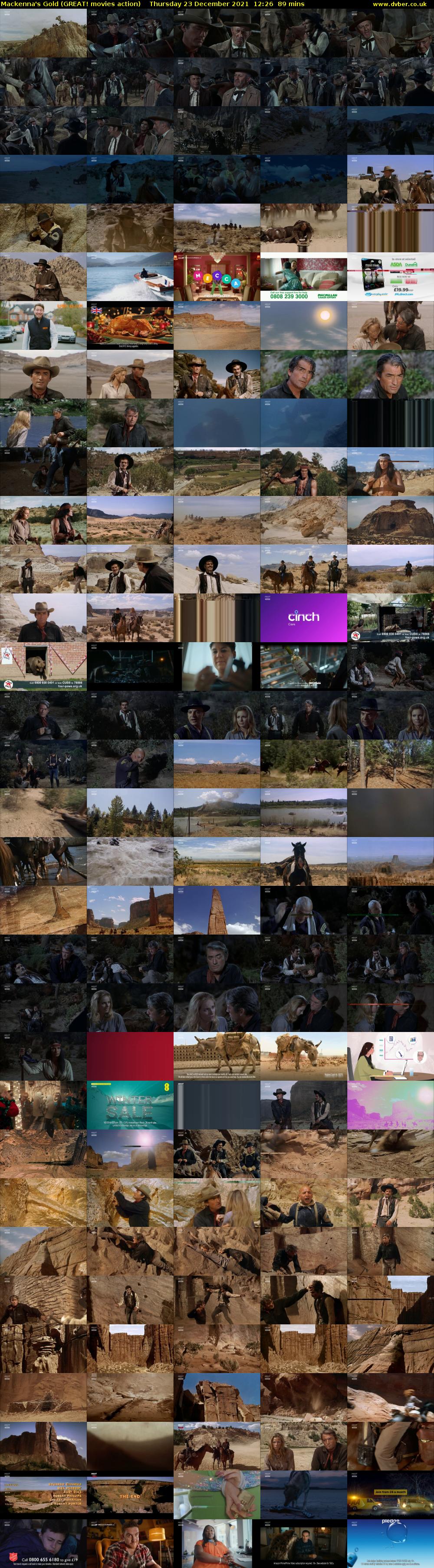 Mackenna's Gold (GREAT! movies action) Thursday 23 December 2021 12:26 - 13:55