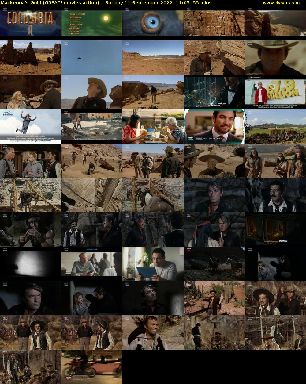 Mackenna's Gold (GREAT! movies action) Sunday 11 September 2022 11:05 - 12:00