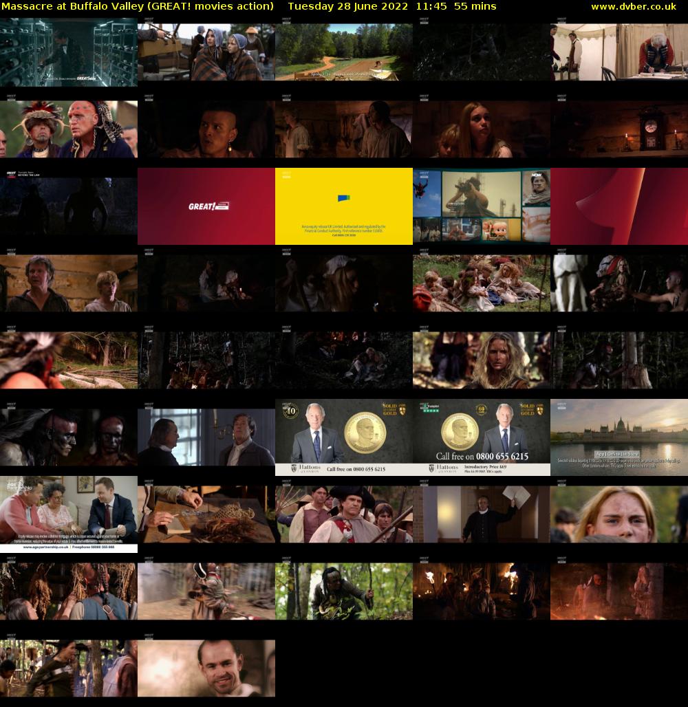 Massacre at Buffalo Valley (GREAT! movies action) Tuesday 28 June 2022 11:45 - 12:40