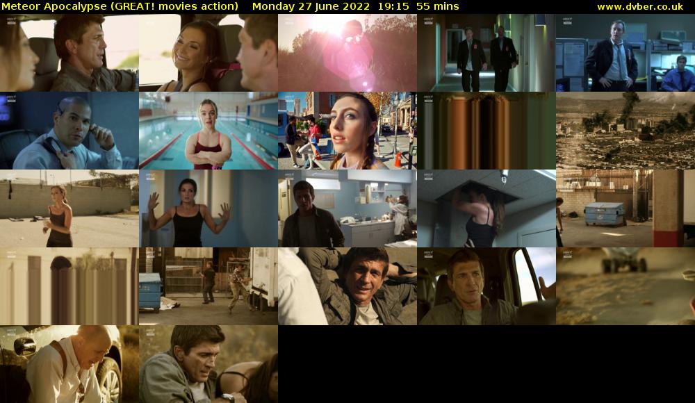 Meteor Apocalypse (GREAT! movies action) Monday 27 June 2022 19:15 - 20:10