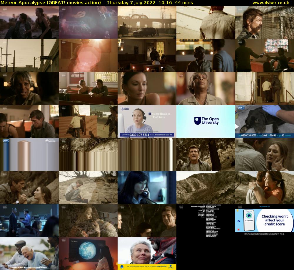 Meteor Apocalypse (GREAT! movies action) Thursday 7 July 2022 10:16 - 11:00