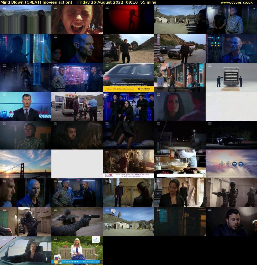 Mind Blown (GREAT! movies action) Friday 26 August 2022 09:10 - 10:05