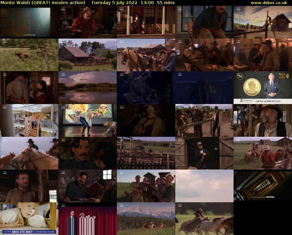 Monte Walsh (GREAT! movies action) Tuesday 5 July 2022 13:00 - 13:55