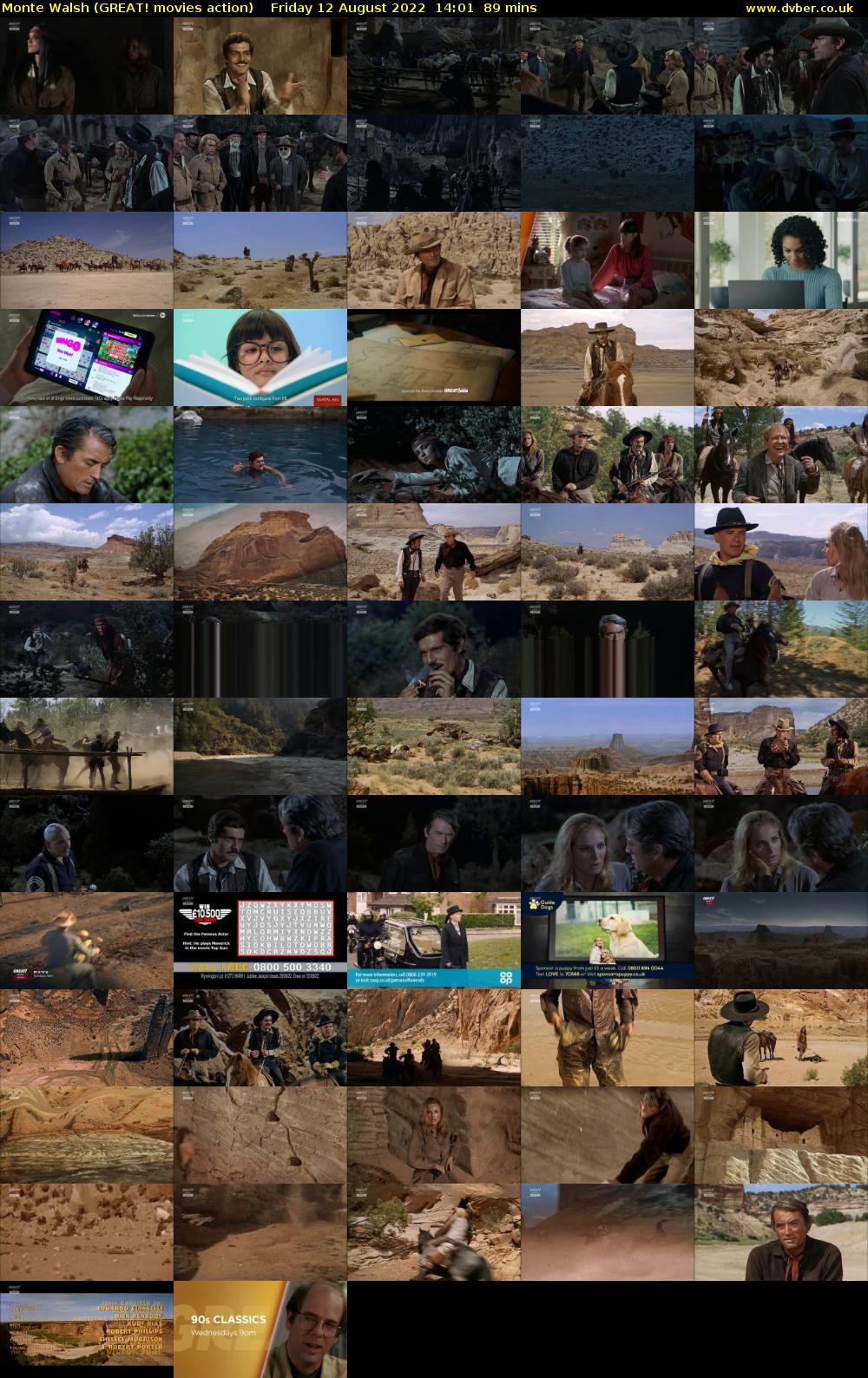 Monte Walsh (GREAT! movies action) Friday 12 August 2022 14:01 - 15:30
