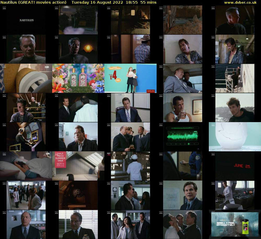 Nautilus (GREAT! movies action) Tuesday 16 August 2022 18:55 - 19:50