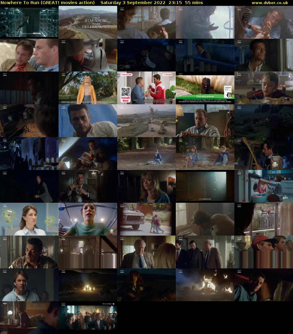 Nowhere To Run (GREAT! movies action) Saturday 3 September 2022 23:15 - 00:10