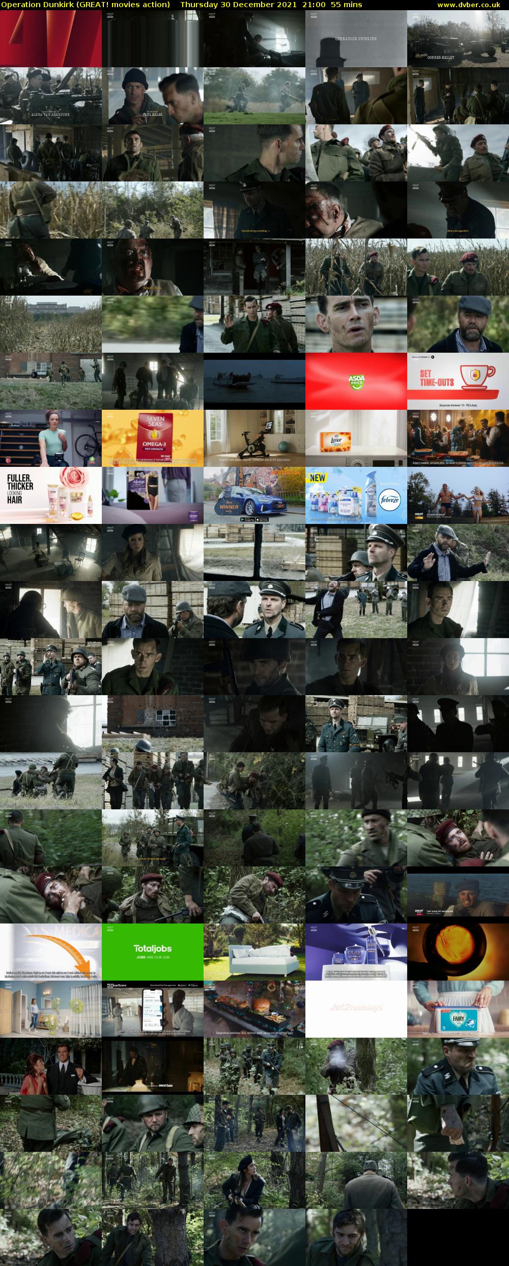 Operation Dunkirk (GREAT! movies action) Thursday 30 December 2021 21:00 - 21:55