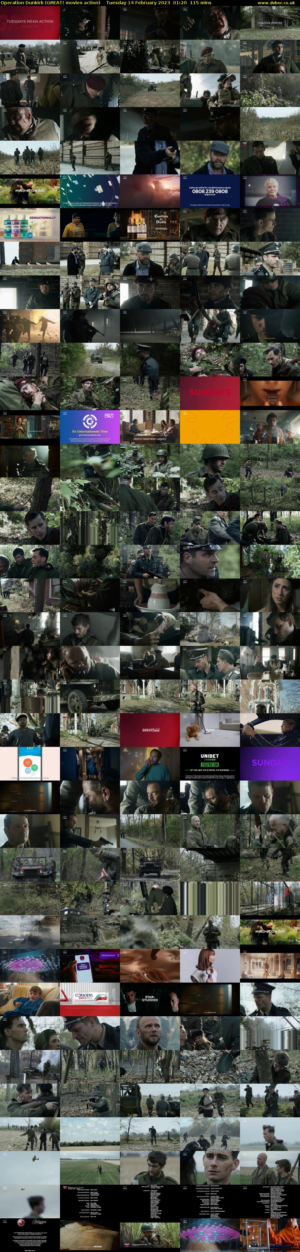 Operation Dunkirk (GREAT! movies action) Tuesday 14 February 2023 01:20 - 03:15