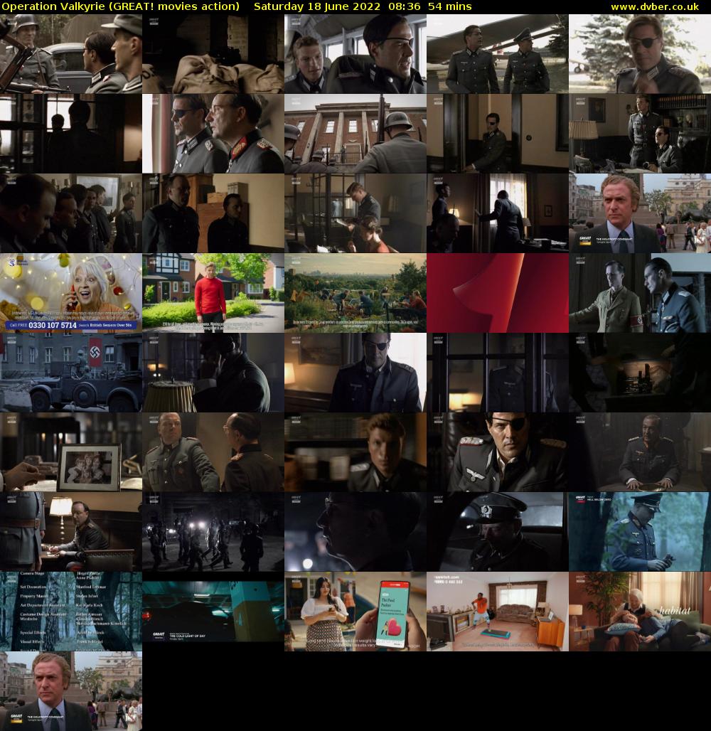 Operation Valkyrie (GREAT! movies action) Saturday 18 June 2022 08:36 - 09:30
