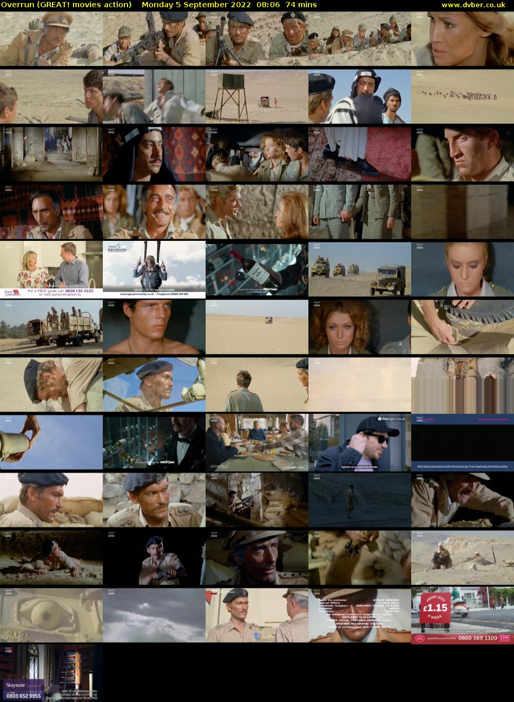 Overrun (GREAT! movies action) Monday 5 September 2022 08:06 - 09:20