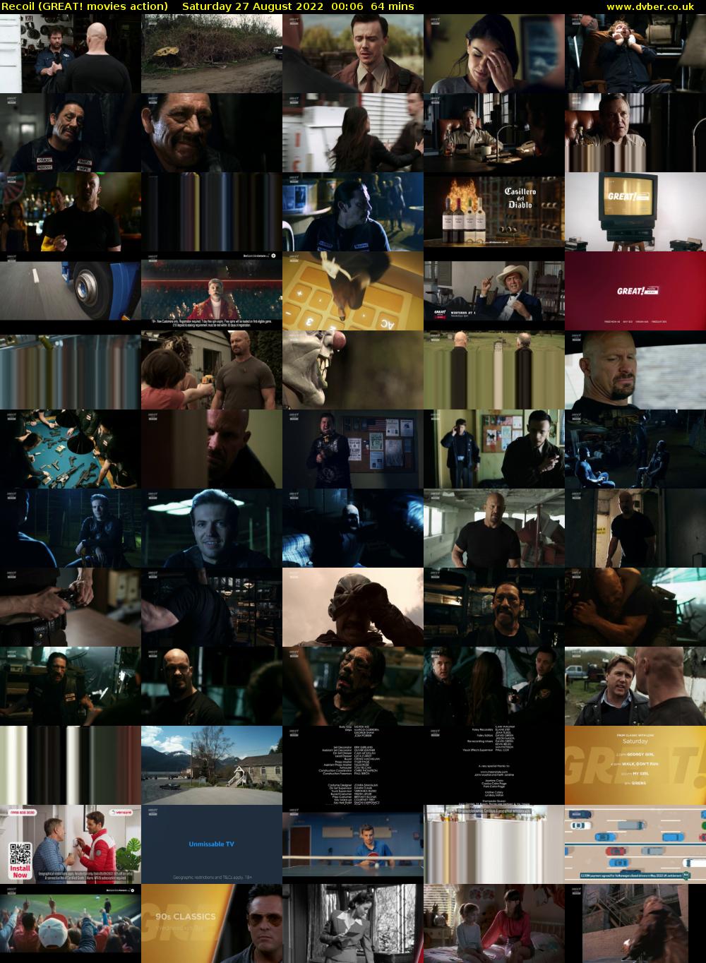 Recoil (GREAT! movies action) Saturday 27 August 2022 00:06 - 01:10