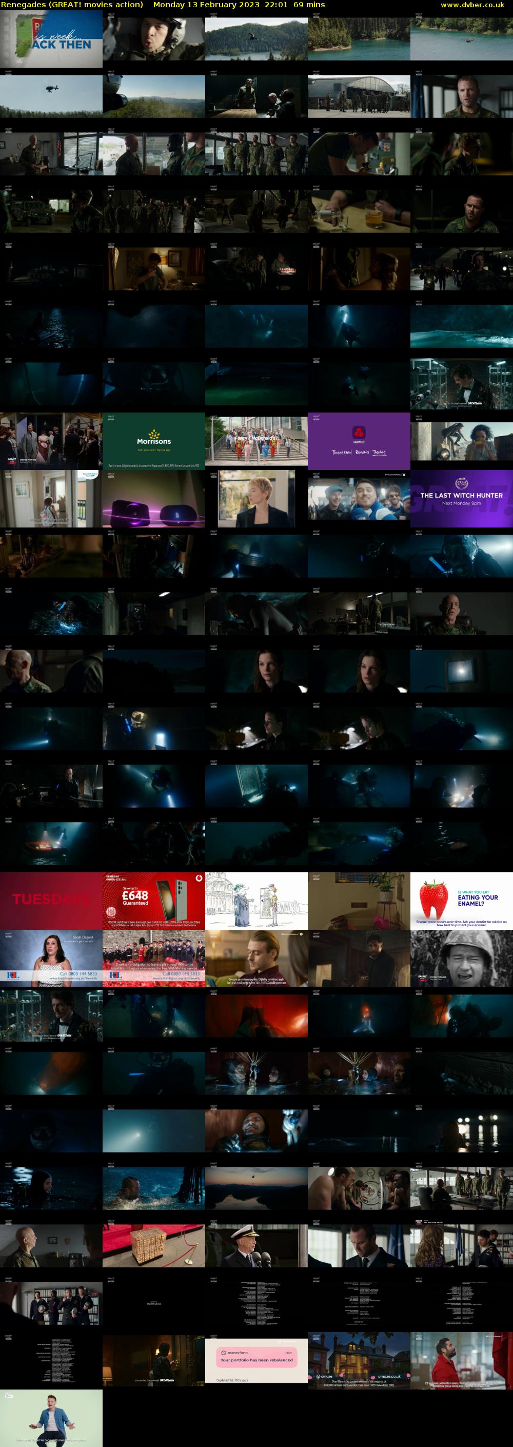 Renegades (GREAT! movies action) Monday 13 February 2023 22:01 - 23:10