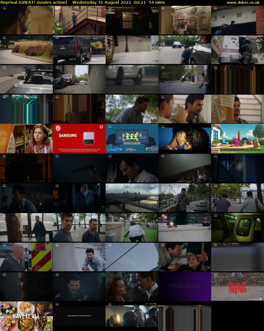 Reprisal (GREAT! movies action) Wednesday 31 August 2022 00:21 - 01:15