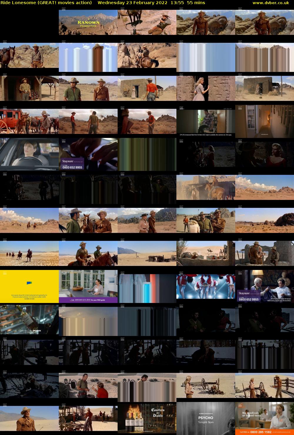 Ride Lonesome (GREAT! movies action) Wednesday 23 February 2022 13:55 - 14:50