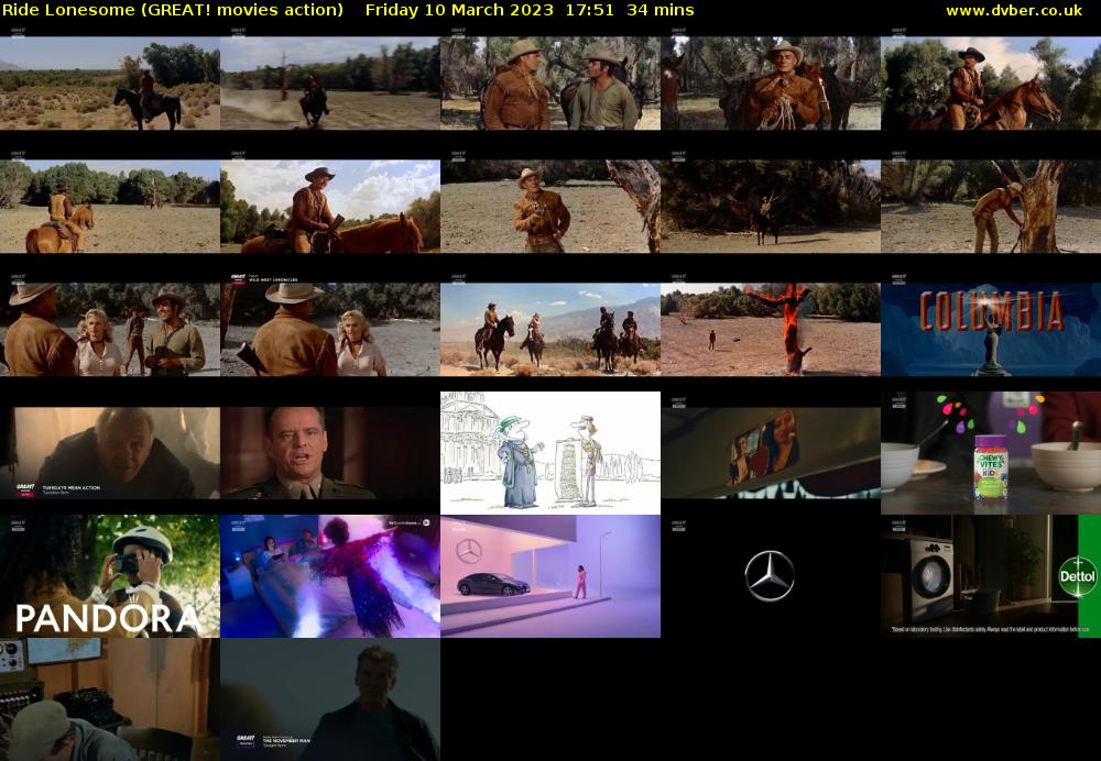 Ride Lonesome (GREAT! movies action) Friday 10 March 2023 17:51 - 18:25