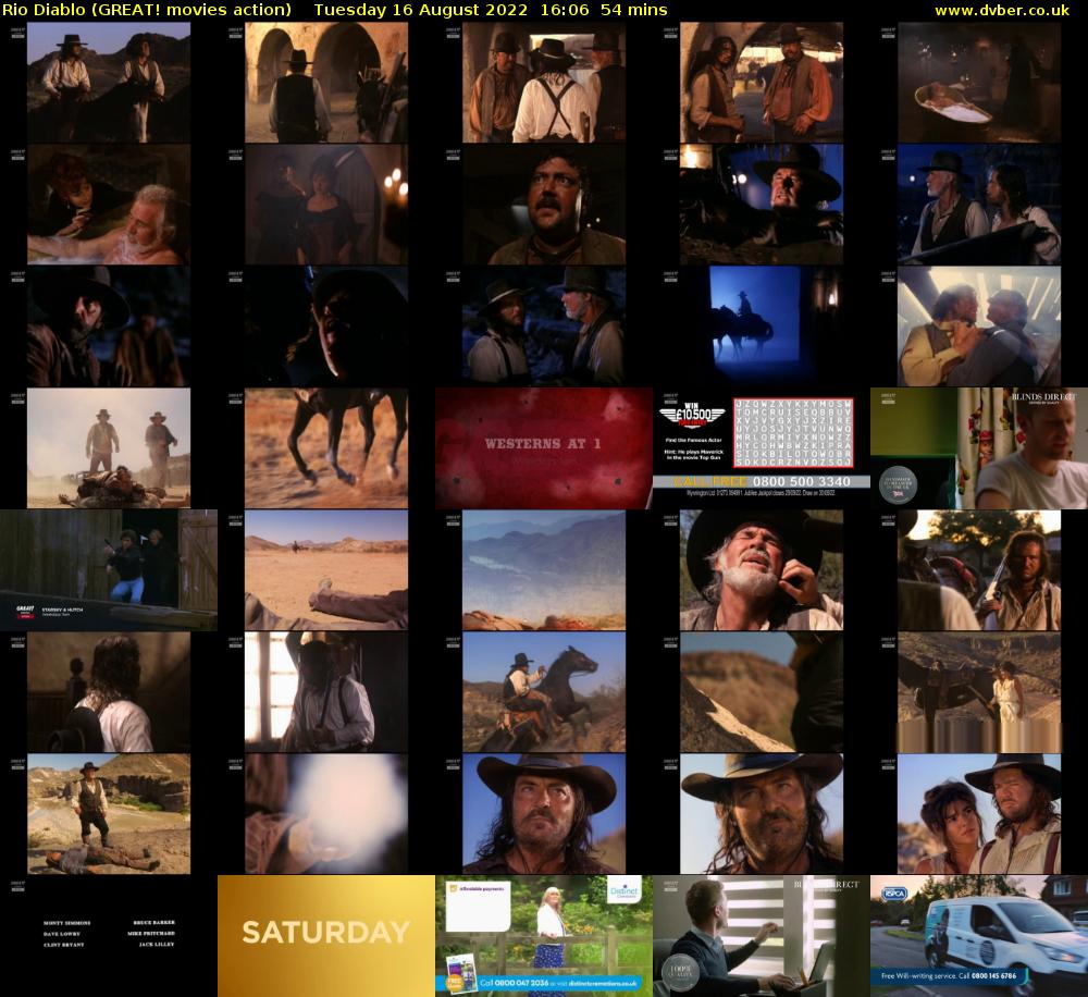 Rio Diablo (GREAT! movies action) Tuesday 16 August 2022 16:06 - 17:00