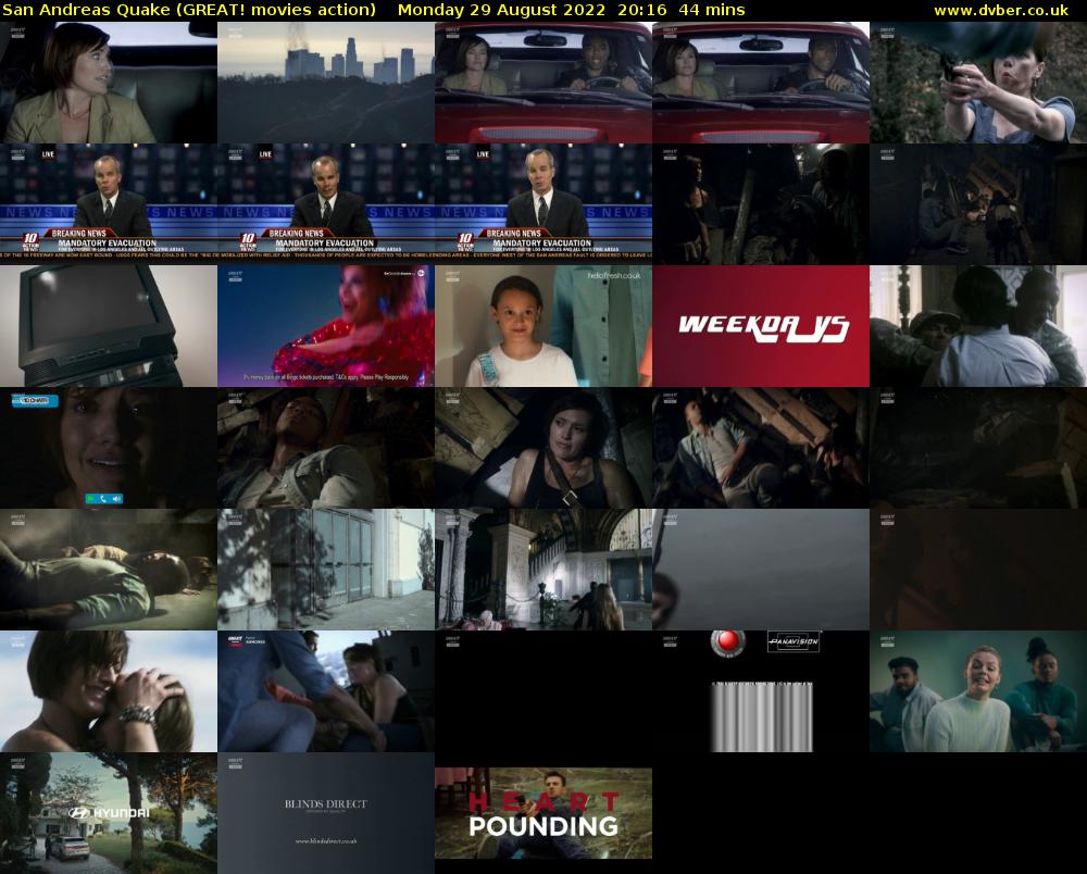 San Andreas Quake (GREAT! movies action) Monday 29 August 2022 20:16 - 21:00