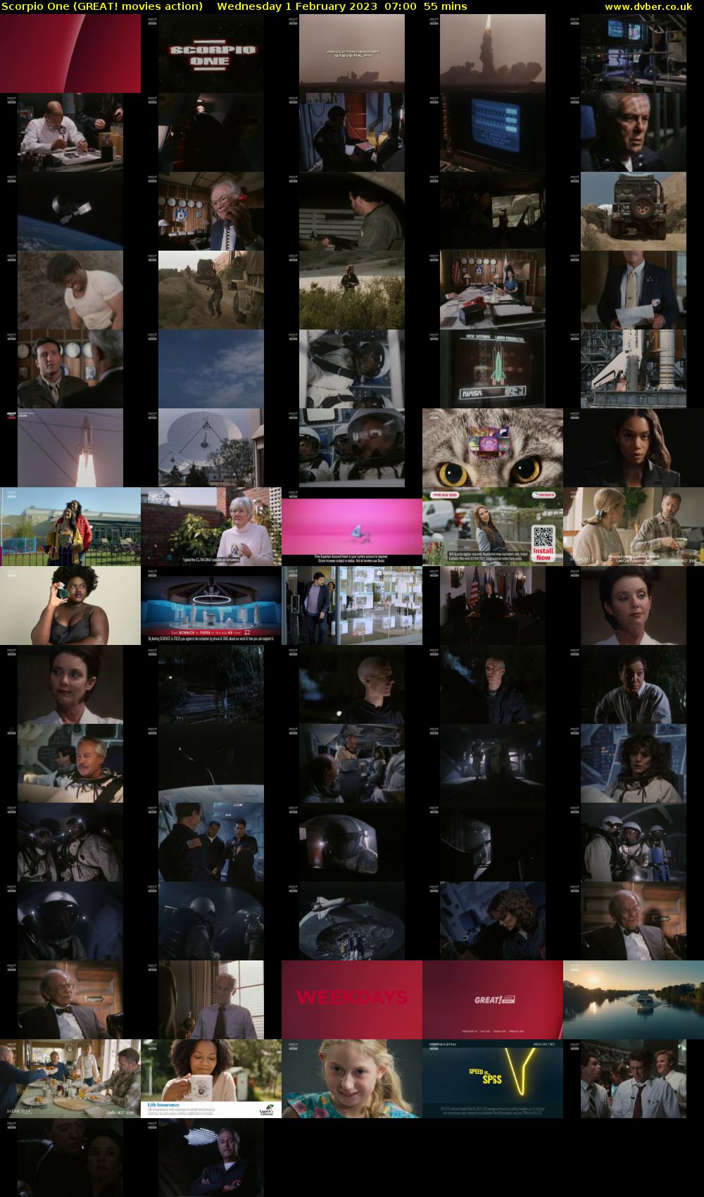 Scorpio One (GREAT! movies action) Wednesday 1 February 2023 07:00 - 07:55