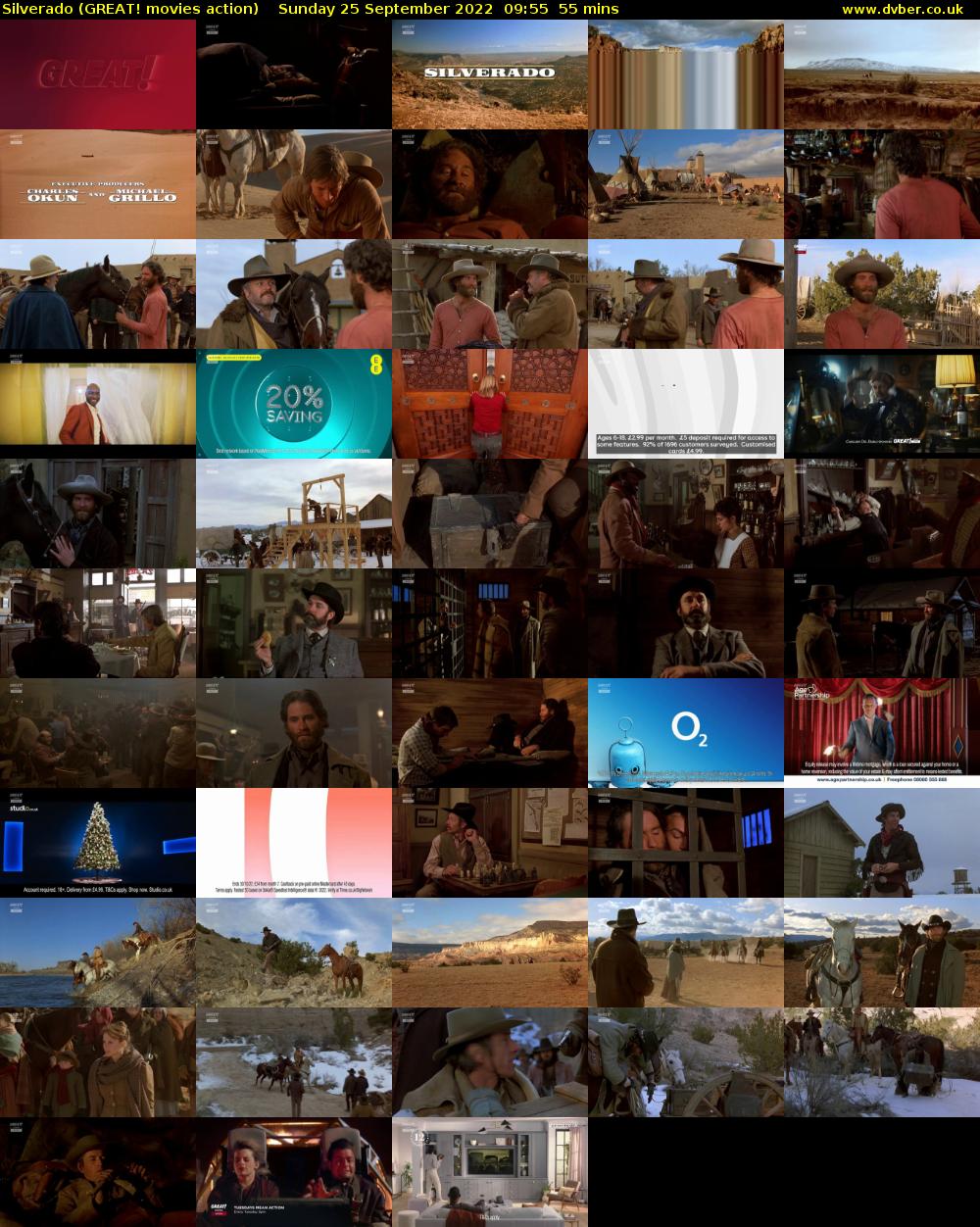 Silverado (GREAT! movies action) Sunday 25 September 2022 09:55 - 10:50