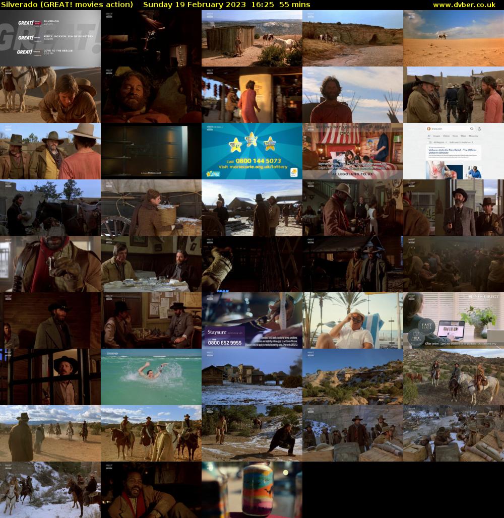 Silverado (GREAT! movies action) Sunday 19 February 2023 16:25 - 17:20
