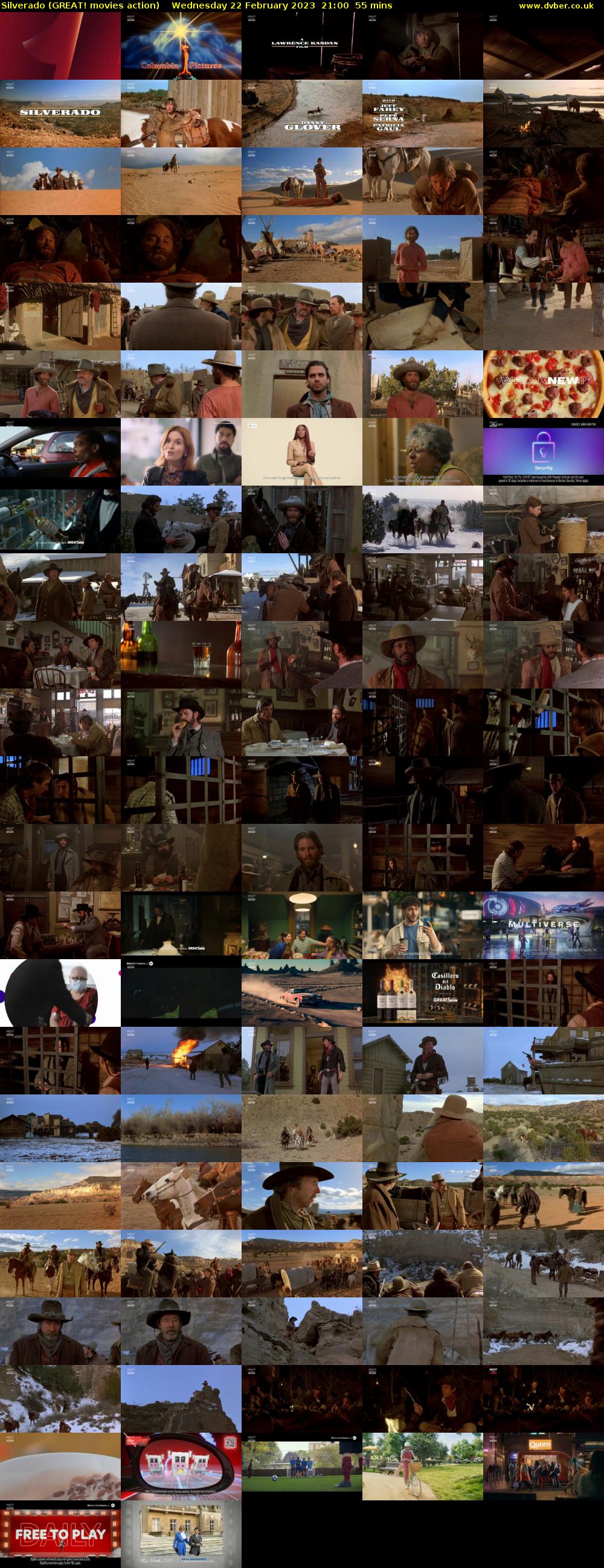 Silverado (GREAT! movies action) Wednesday 22 February 2023 21:00 - 21:55