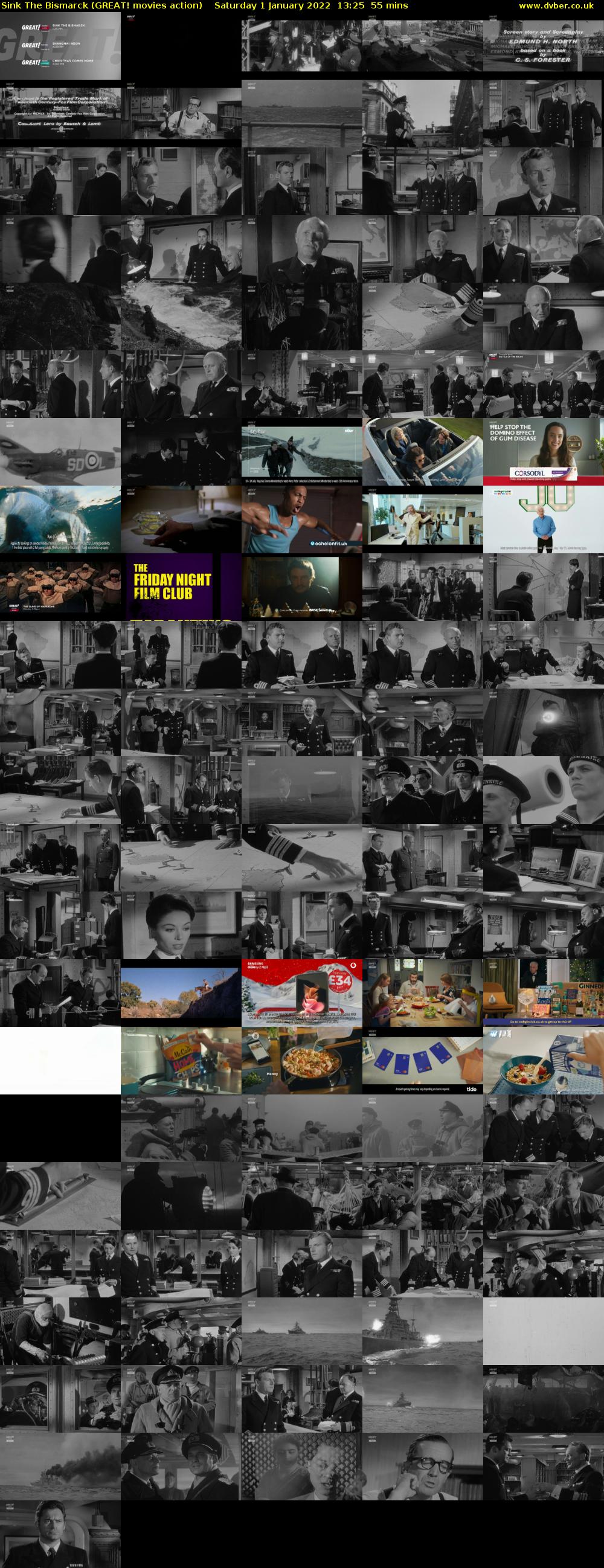 Sink The Bismarck (GREAT! movies action) Saturday 1 January 2022 13:25 - 14:20