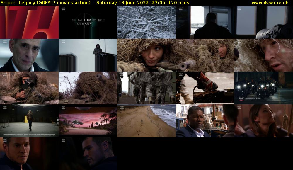 Sniper: Legacy (GREAT! movies action) Saturday 18 June 2022 23:05 - 01:05