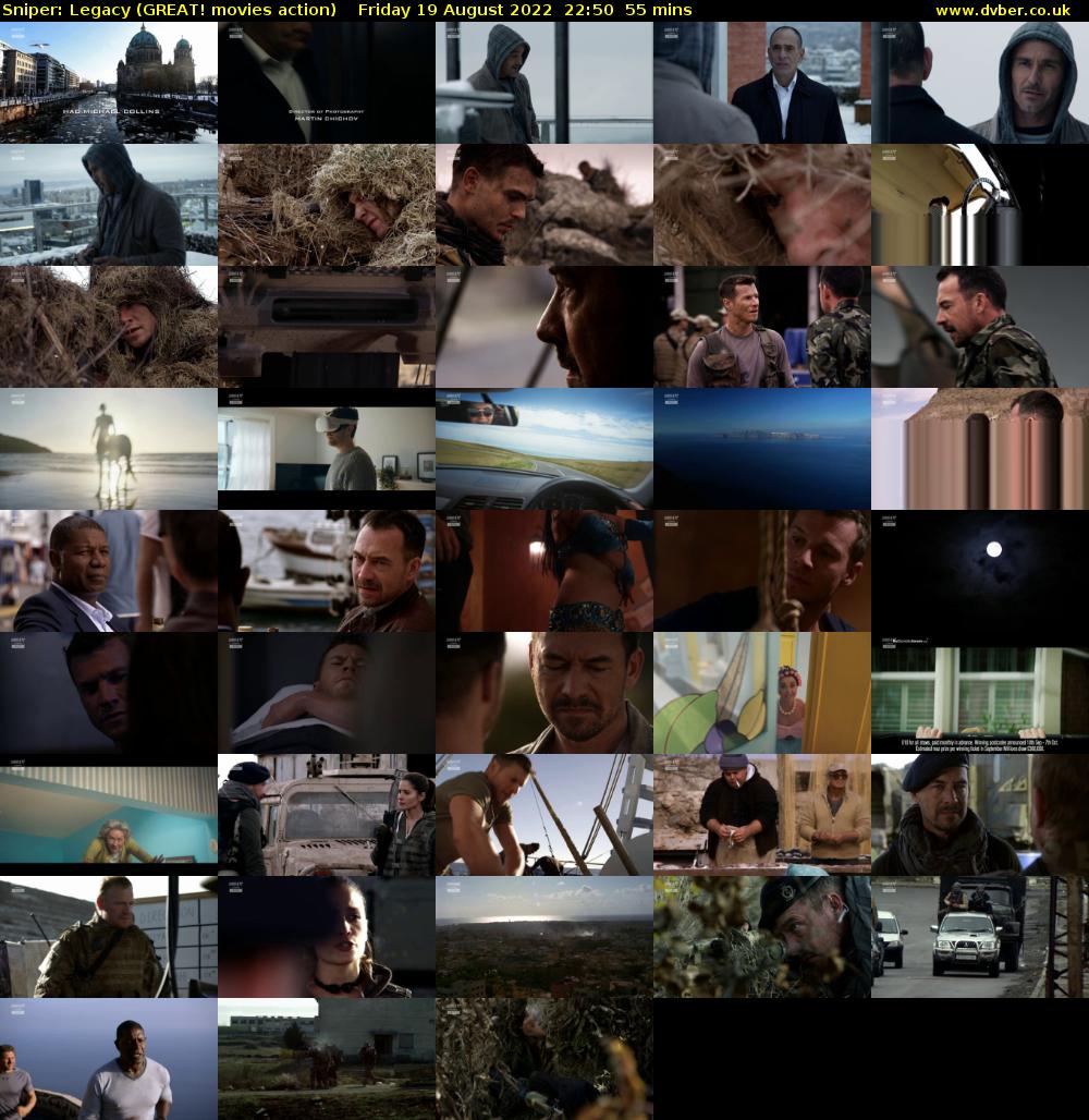 Sniper: Legacy (GREAT! movies action) Friday 19 August 2022 22:50 - 23:45