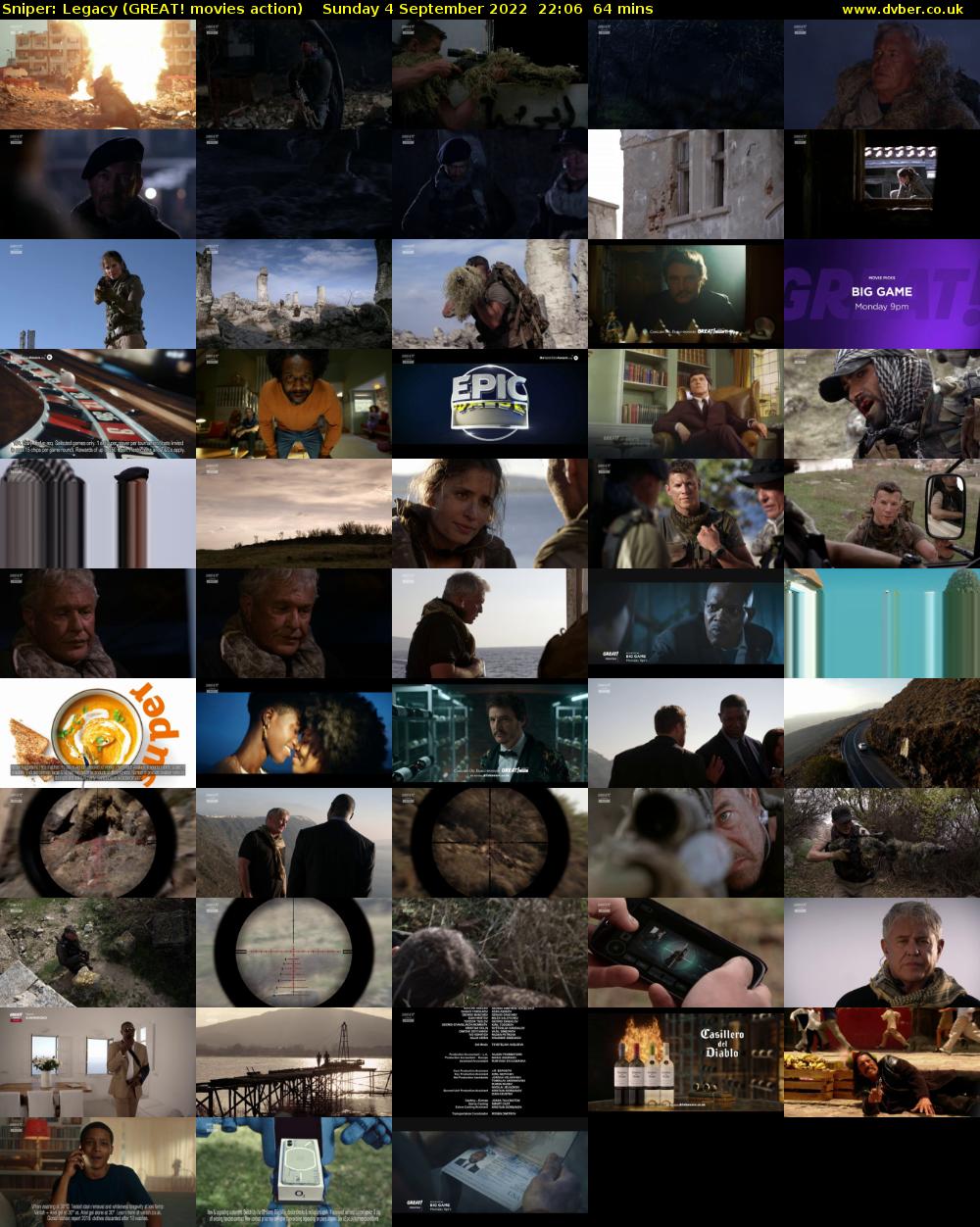 Sniper: Legacy (GREAT! movies action) Sunday 4 September 2022 22:06 - 23:10